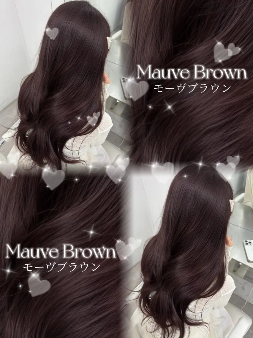 カラー ブラウンカラー 透明感カラー オレンジ ヘアカラー 韓国ヘア／レイヤー／ 顔周り🎀もかのヘアスタイル