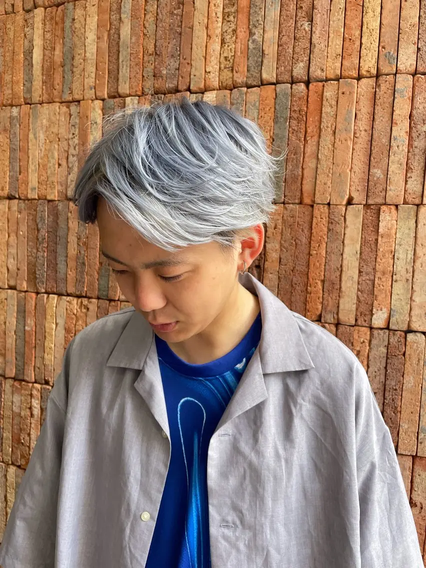 カラー メンズ メンズブリーチ ブリーチ ヘアカラー 札幌メンズ特化美容師 T4ICHIのヘアスタイル