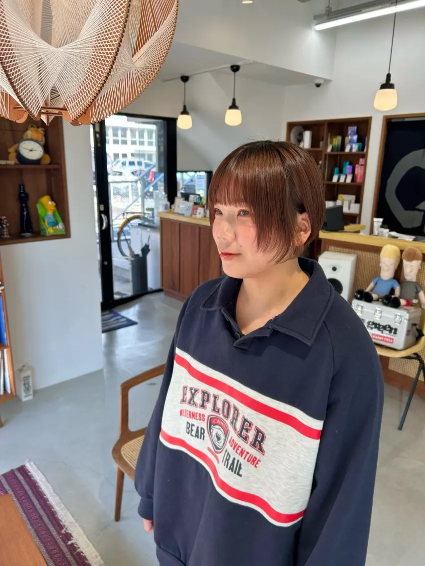 ショート ショートヘア 藤原 あかりのヘアスタイル
