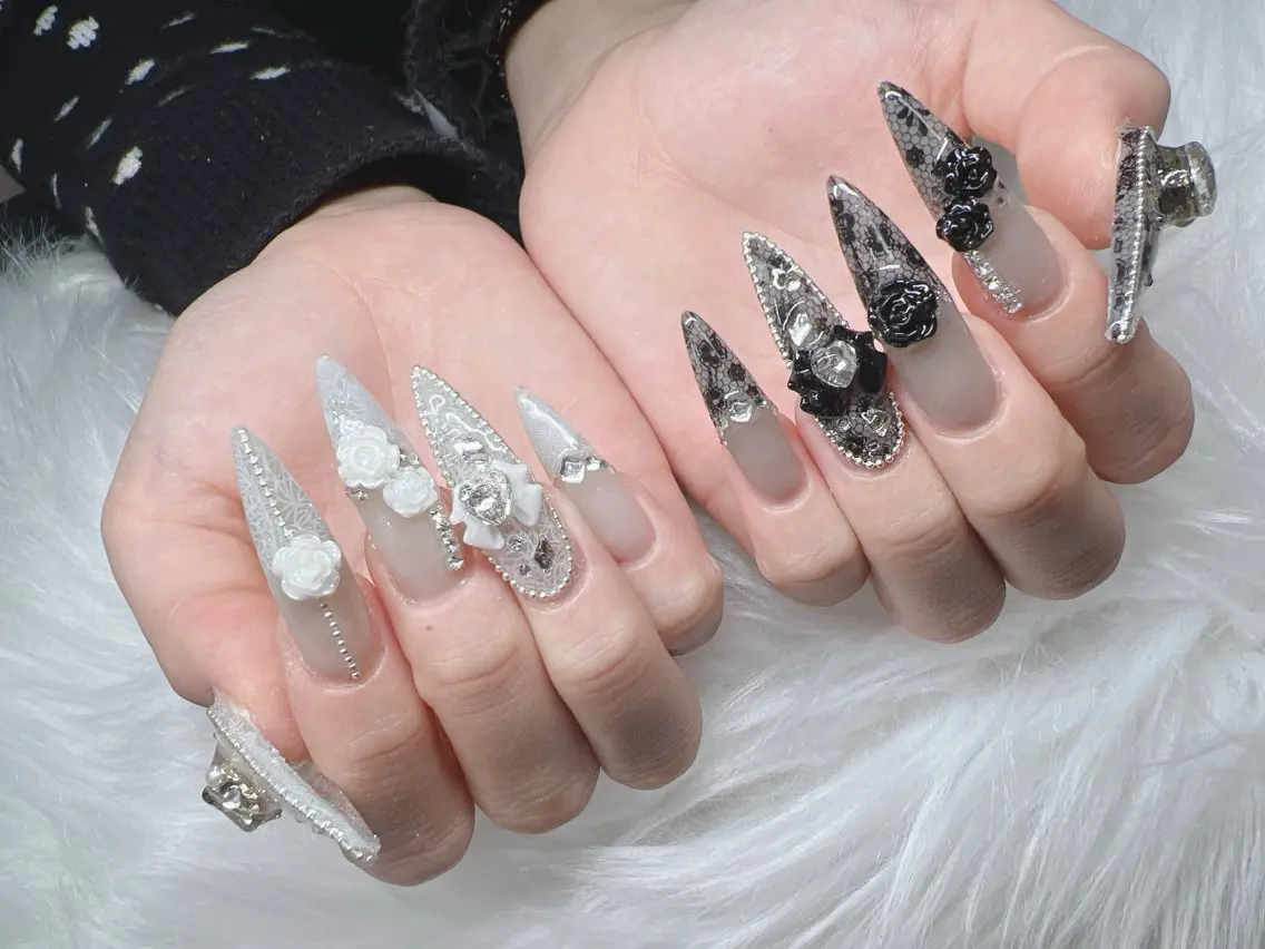 ネイル ハンドネイル Lee Nails チップ長さだし専門店のネイルデザイン