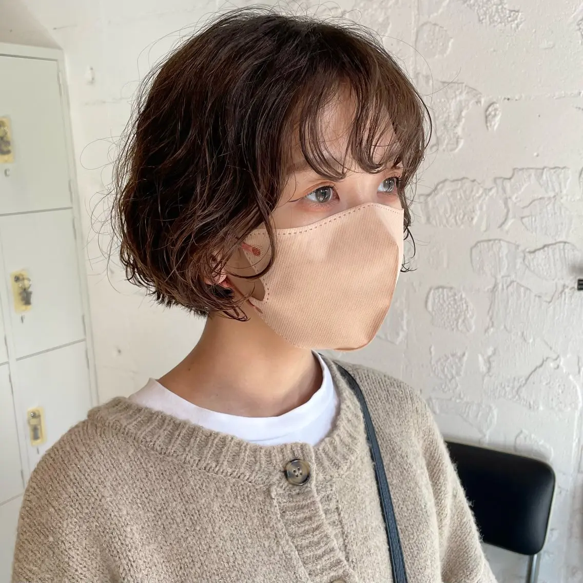 ショート カラー パーマ カット ヘアカラー パーマ トリートメント 🌿レイヤーボブ/パ ーマ🌿 木梨健太のヘアスタイル