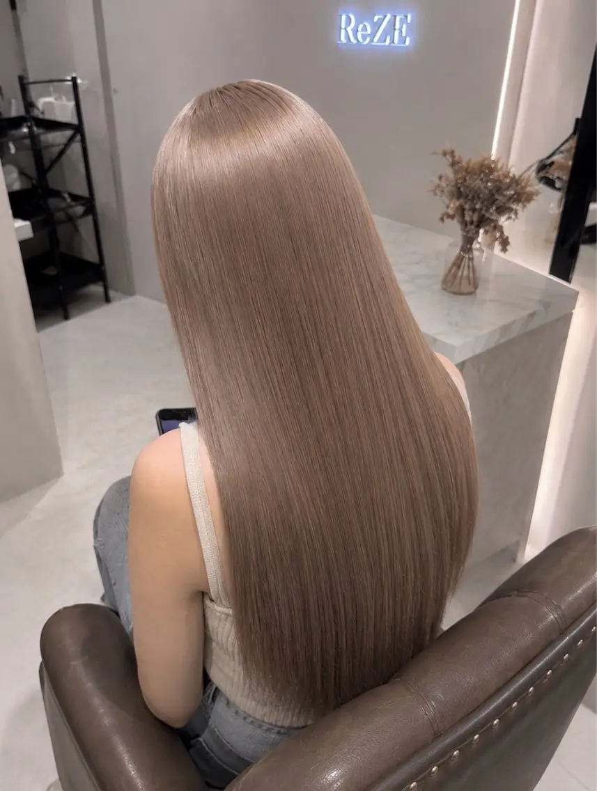 ロング カラー 色落ちまで盛れる 💟まなみのヘアスタイル