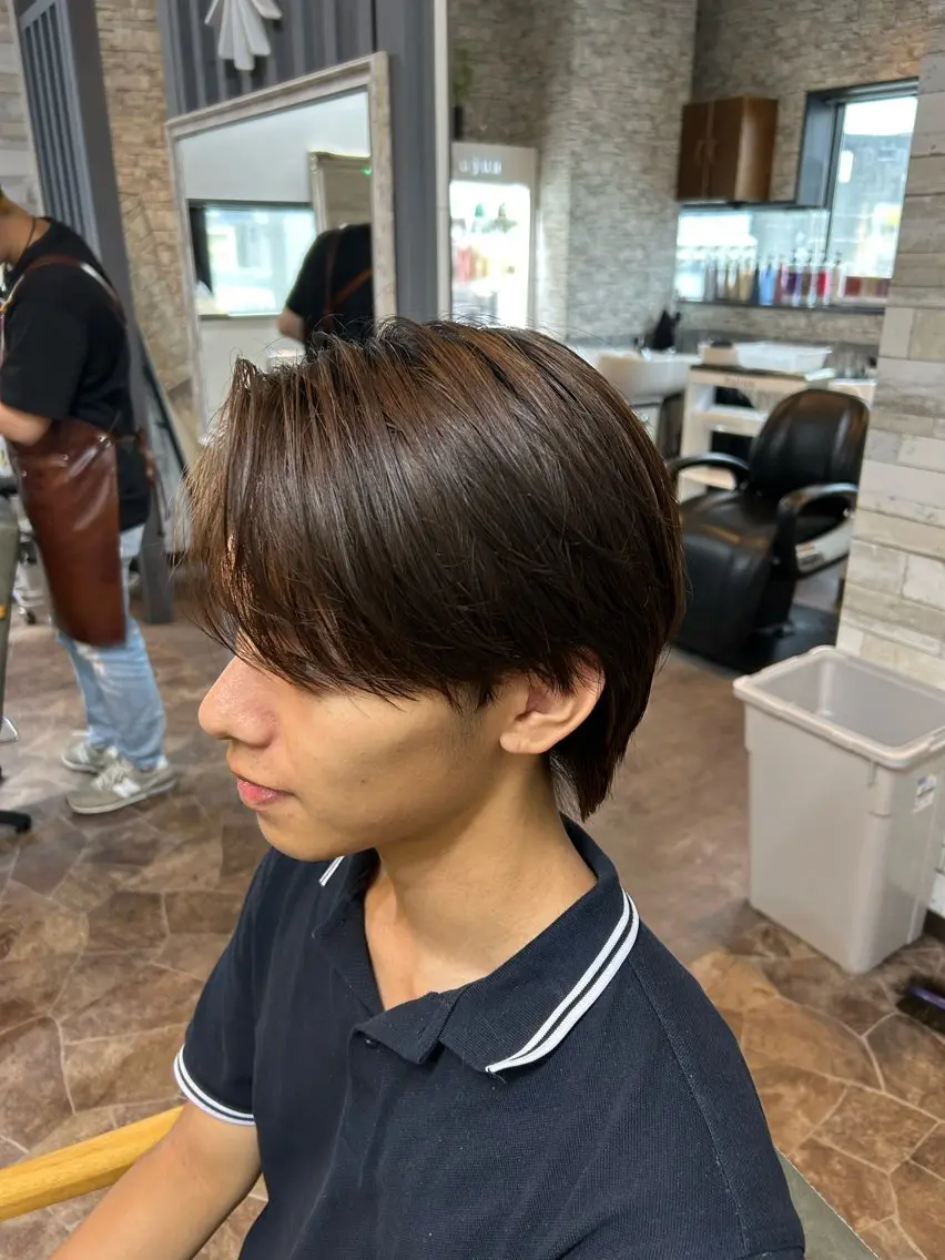 ミディアム カラー メンズ カット ヘアカラー HRK1st RYOKIのヘアスタイル