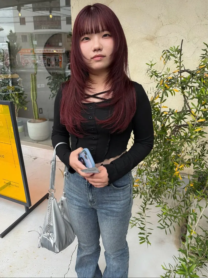 ロング 和泉市フルール 古賀　薫のヘアスタイル