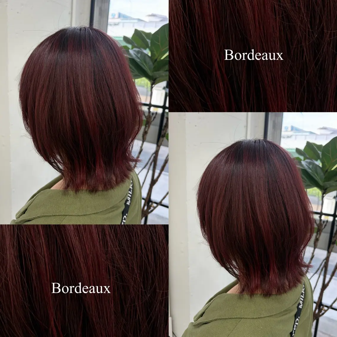 ミディアム カラー ボルドーカラー ブラウンカラー 透明感カラー レッドカラー カット ヘアカラー 🍊あすか🍊 JILLSTUDIOのヘアスタイル