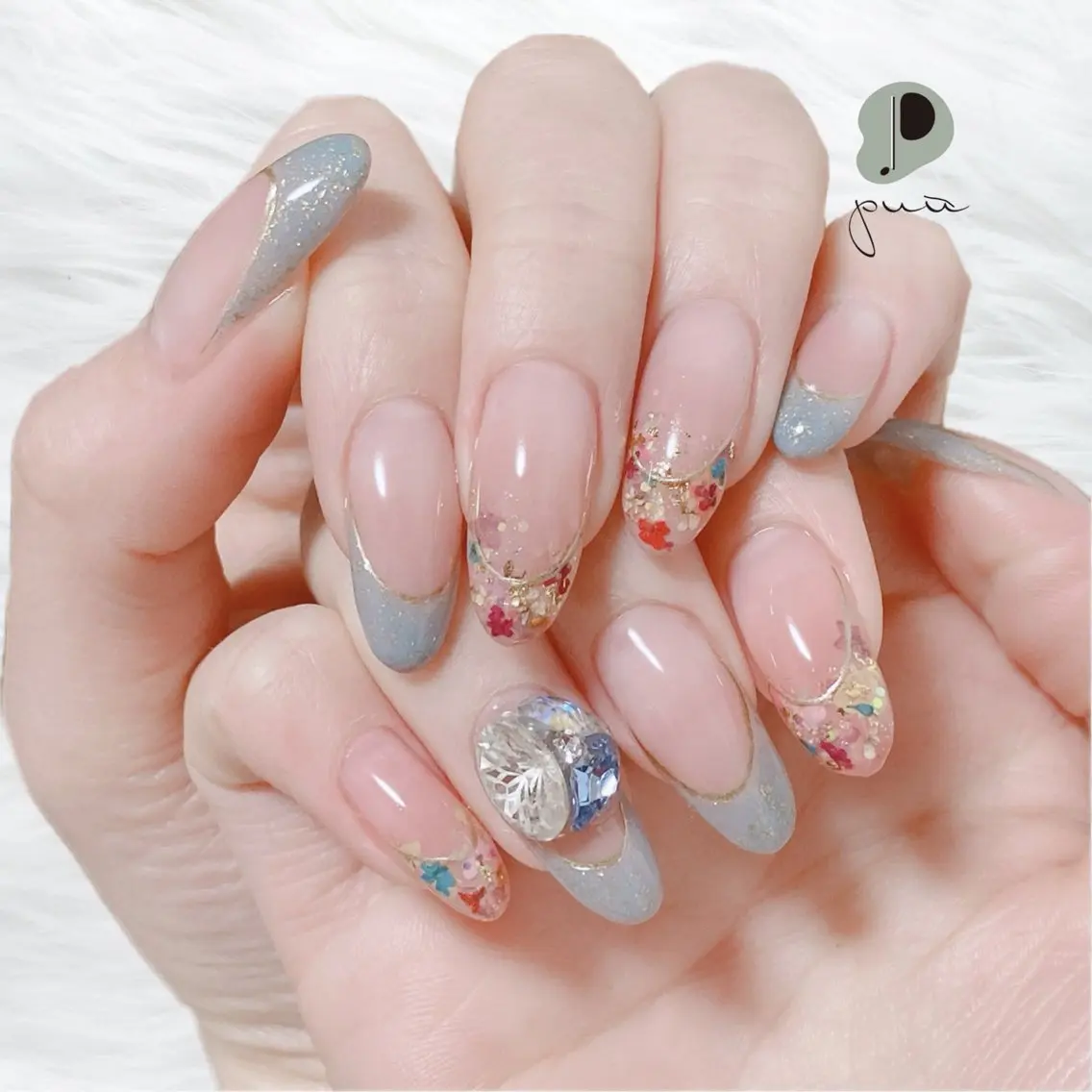 【オフあり/スカルプネイル】フレンチネイルの写真