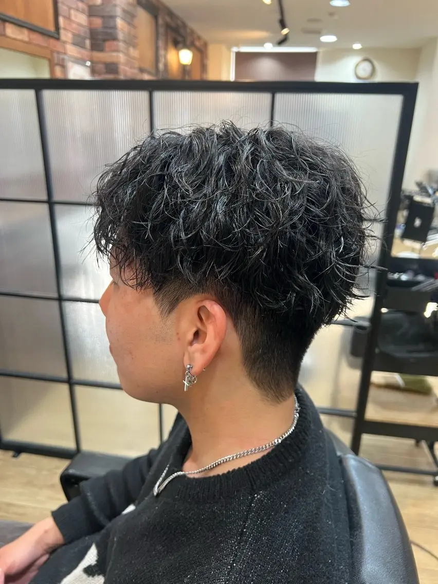パーマ メンズ パーマ／メンズ ／ピンパーマ/横山のヘアスタイル