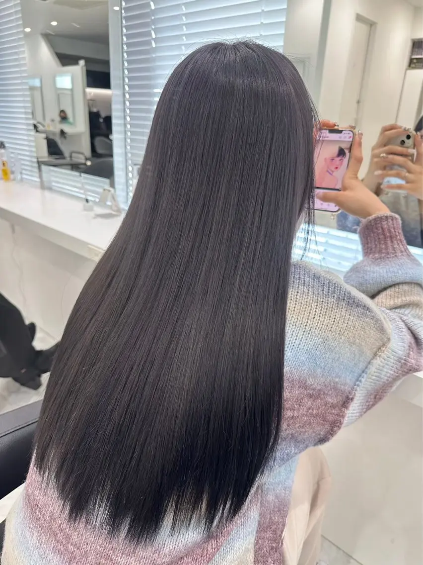 ロング 🫧モテる💗ダメー ジレスハイトーン🫧のヘアスタイル