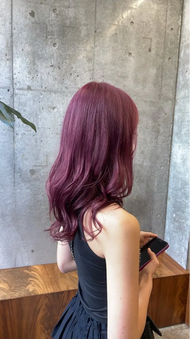 セミロング ヘアカラー トリートメント 柔らかいハイトーン× 似合わせ/Yoheiのヘアスタイル
