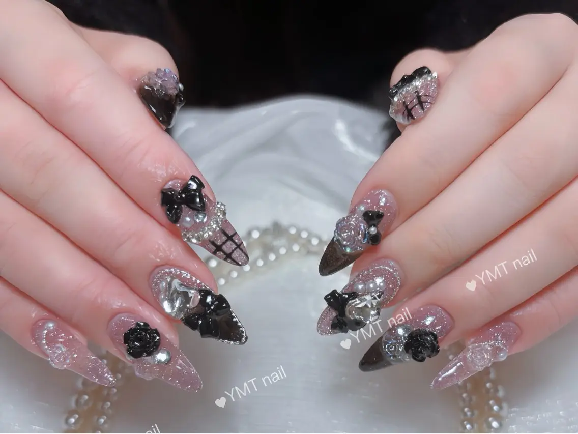 ネイル 長さ出し フットネイル ジェルネイル 韓国ネイル マグネットネイル ハンドネイル YMT. NailStudioのネイルデザイン
