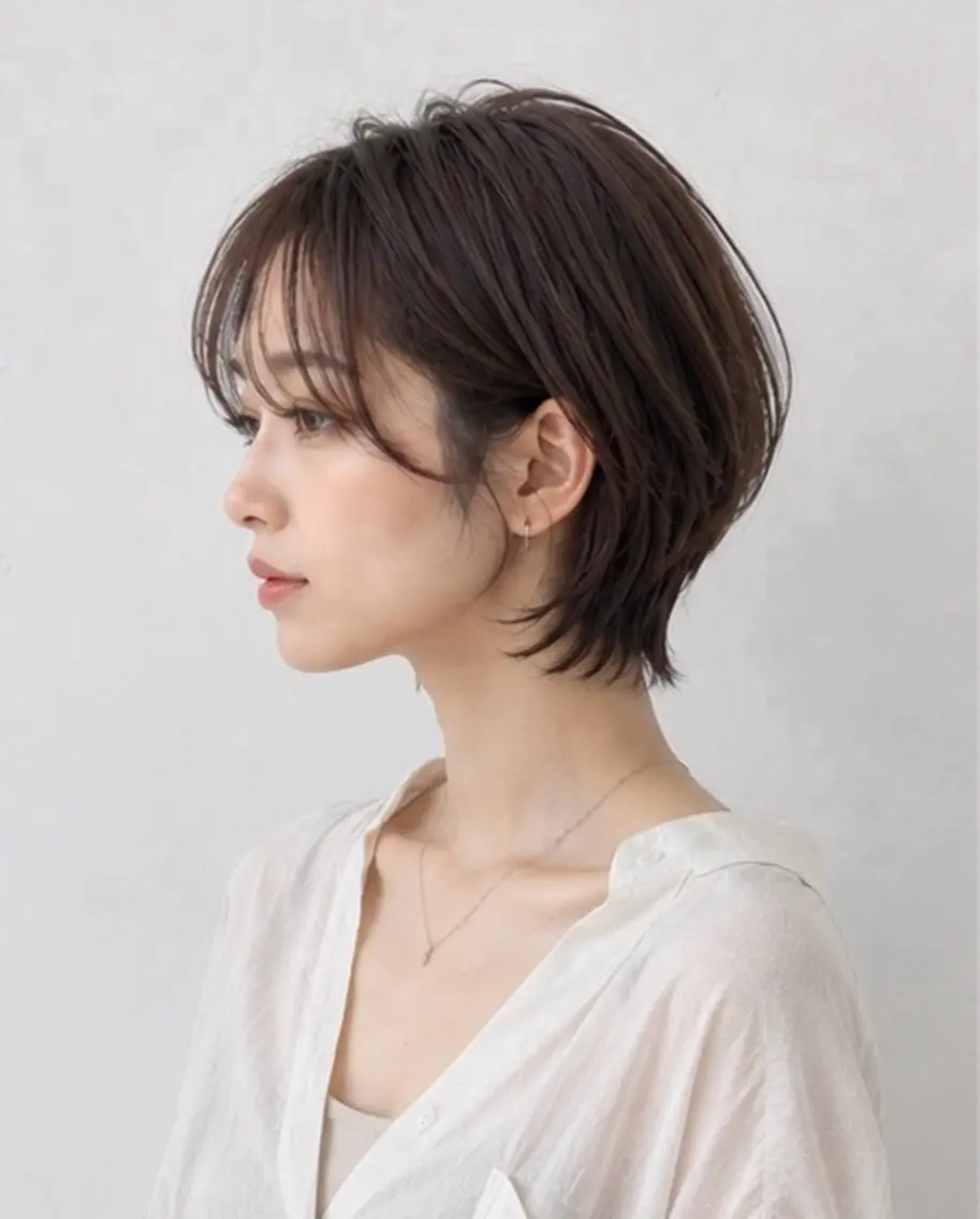 ショート ショートボブ ボブ くびれヘア ショートヘア 《期間限定無料》 くびれショート 日向のヘアスタイル