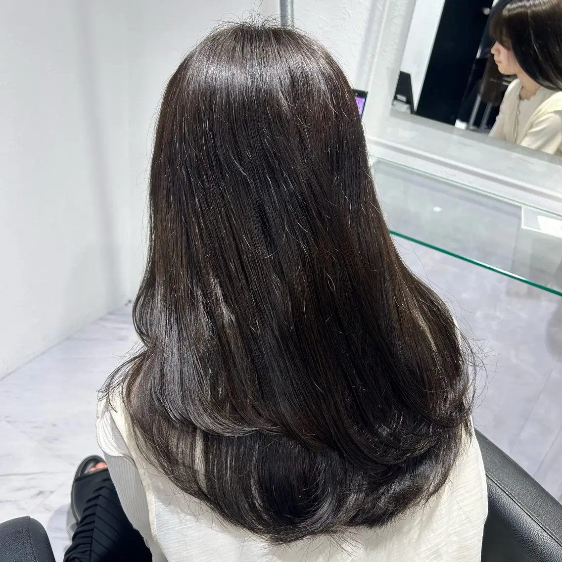 ロング カラー 表参道/透明感カラー /暗髪/ジュキヤのヘアスタイル