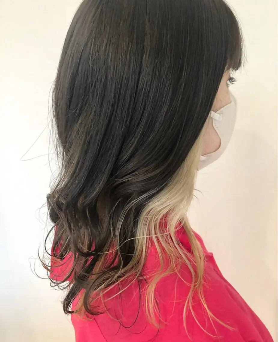 セミロング カット ヘアカラー トリートメント 野村安芸 /特殊パーマのヘアスタイル