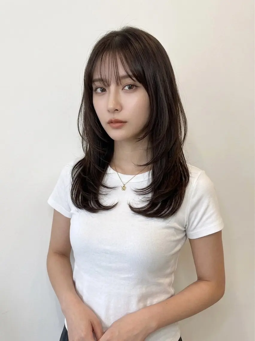 ロング レイヤーカット 政木 紳吾のヘアスタイル