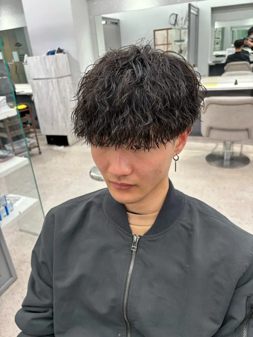 パーマ メンズ カット パーマ 🍐シャドウパーマ メンズ特化/守岡🍐のヘアスタイル