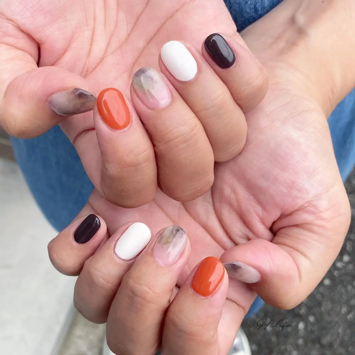 ネイル ニュアンスネイル ネイルチップ ハンドネイル Nail Adore.のネイルデザイン