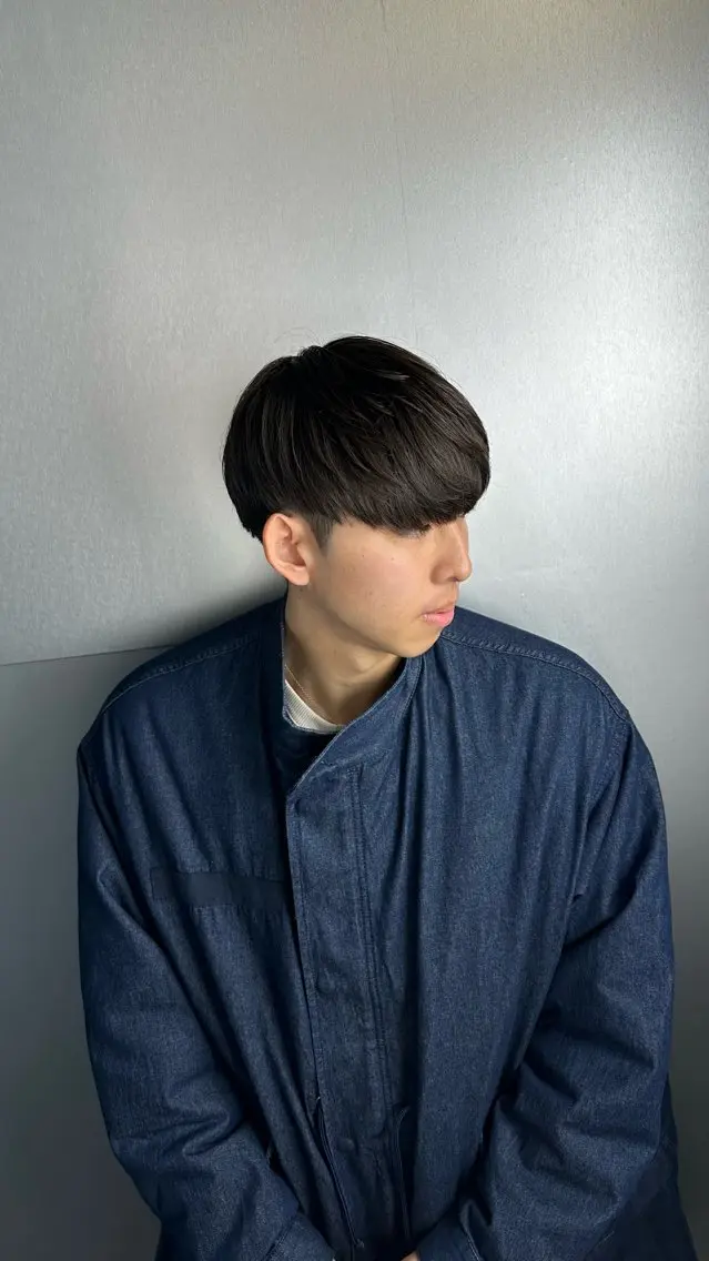 メンズ マッシュ 刈り上げ カット メンズパーマ 新宿　yudaiのヘアスタイル