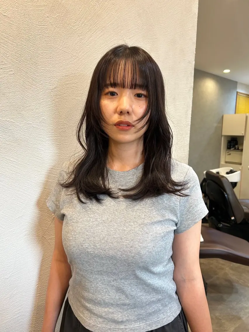 face cut ✂︎+ケアカラー +トリートメント🥣✨の写真