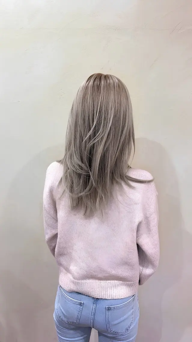 セミロング ヘアカラー 似合わせ/たにざわ しんごう≫南草津のヘアスタイル
