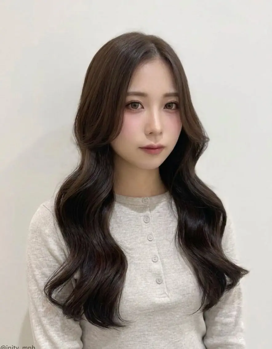 ロング カット ヘアカラー 椋 愛穂のヘアスタイル