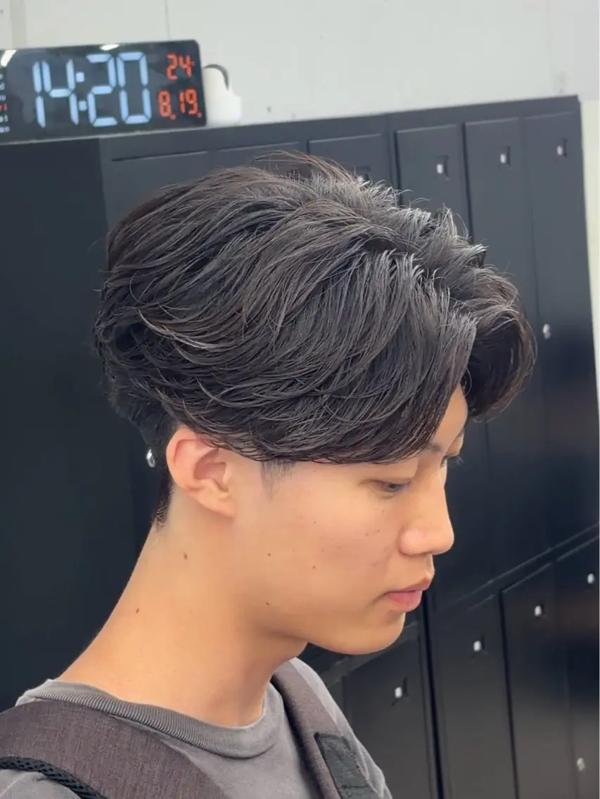 パーマ メンズ カット パーマ 🌀メンズパーマ/シ ョート/きらり🌀のヘアスタイル