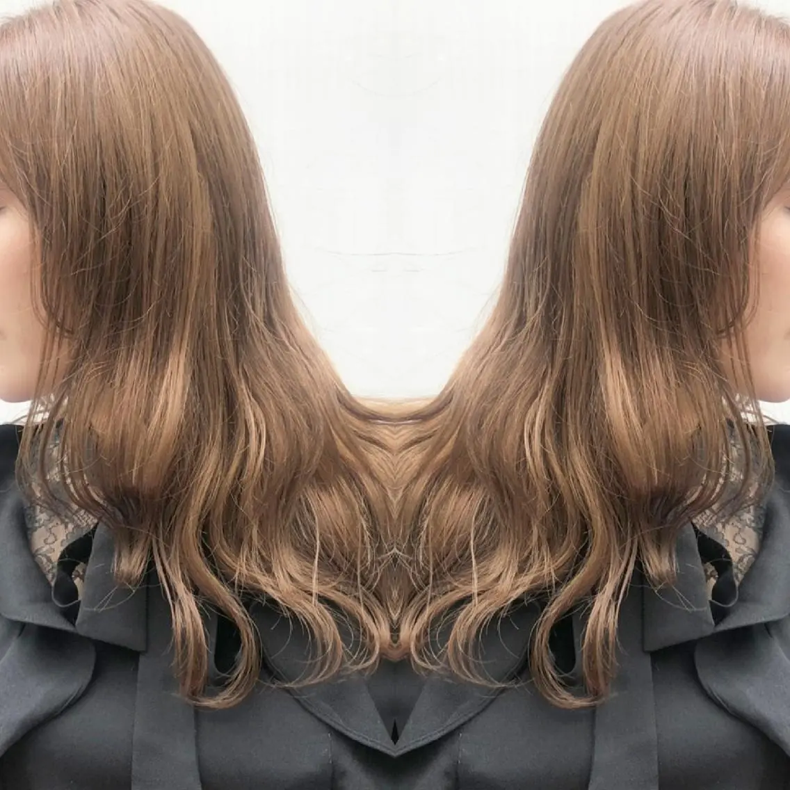 セミロング カラー ヘアアレンジ カット ヘアカラー 竹内啓太 ボブのヘアスタイル