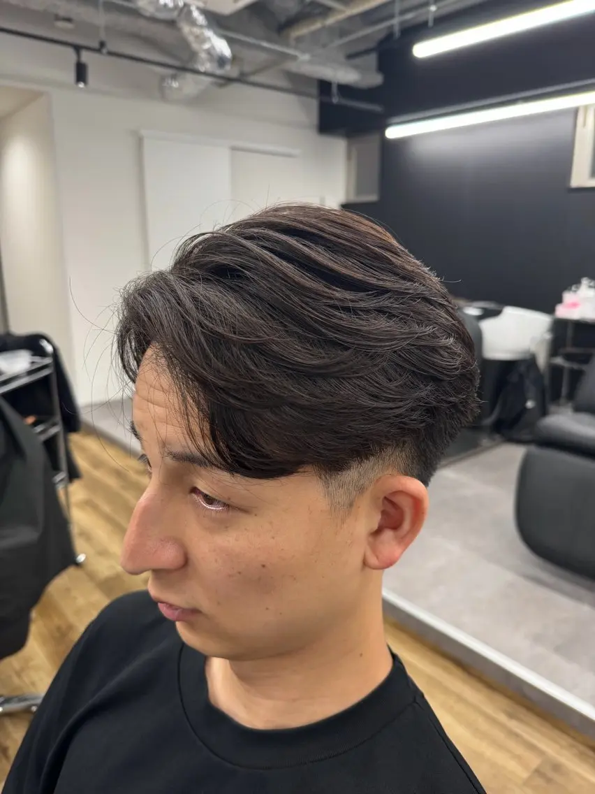 ショート メンズ カット 縮毛矯正 トリートメント Masahiro💎 メンズ曲がる縮毛矯正のヘアスタイル