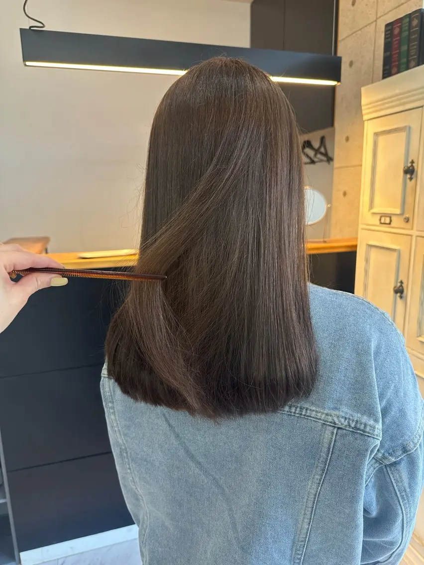ロング カラー ブラウンカラー カット ヘアカラー トリートメント 🎀透明感 カラーHiROEのヘアスタイル