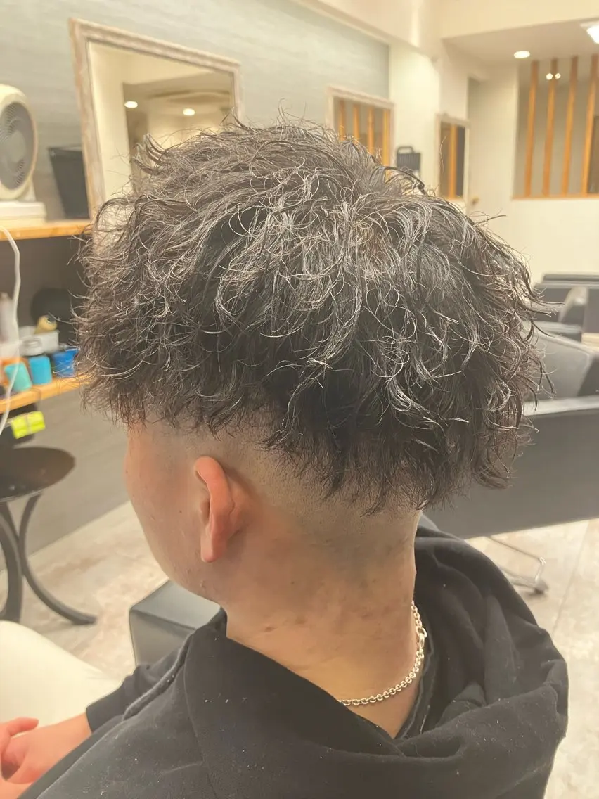 パーマ メンズ カット パーマ メンズ特化/パーマ/ フェードWATARUのヘアスタイル