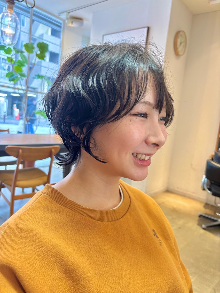ショート カラー パーマ ヘアアレンジ ✨髪質改善/透明感✨ 西野　陽のヘアスタイル