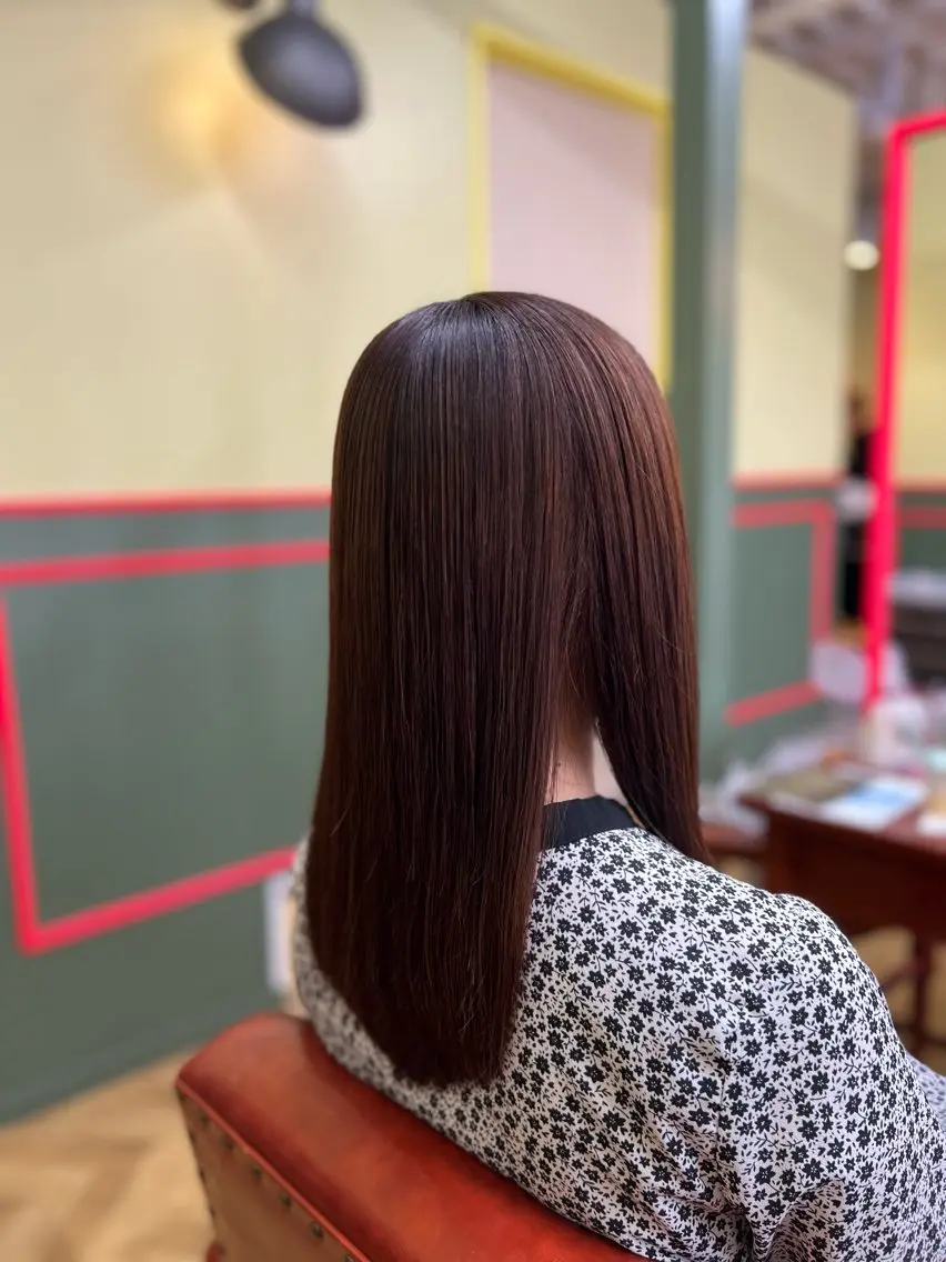 ロング 縮毛矯正 カット 縮毛矯正 cure k / 阿部まちこのヘアスタイル