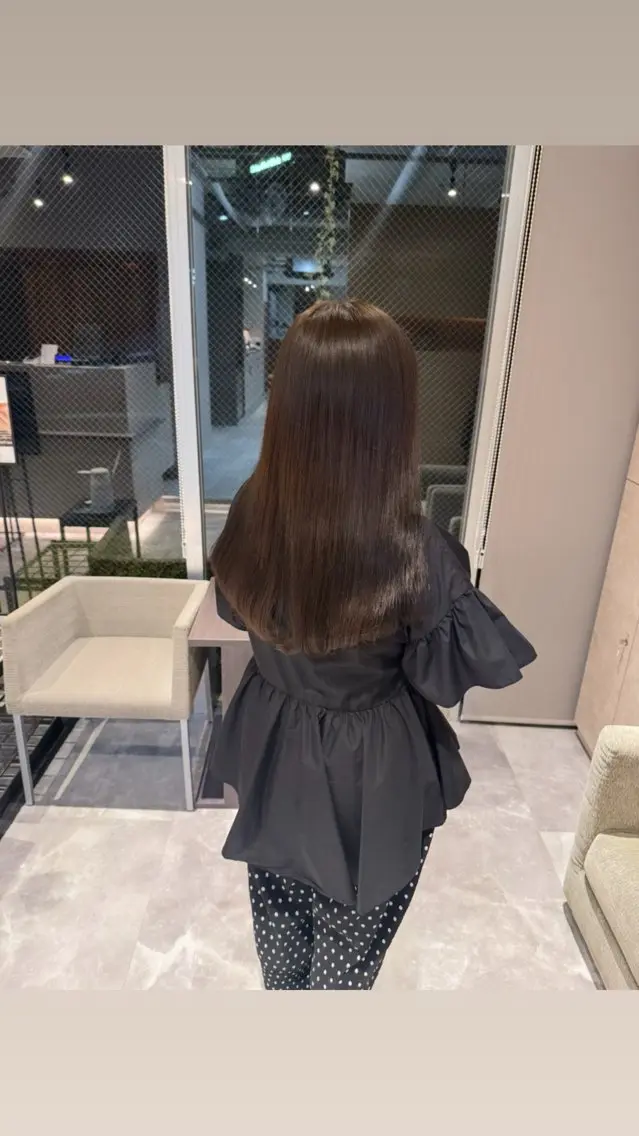 ロング カラー スガハラ アンナのヘアスタイル