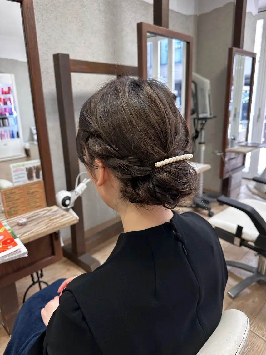 セミロング ヘアセット 阿部 美咲のヘアスタイル