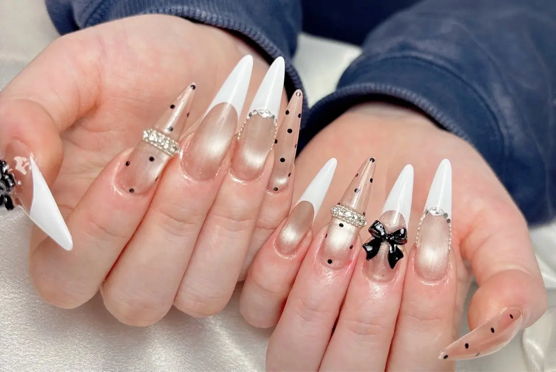 ネイル ハンドネイル Aura Nail 長さだし/パラジェルのネイルデザイン