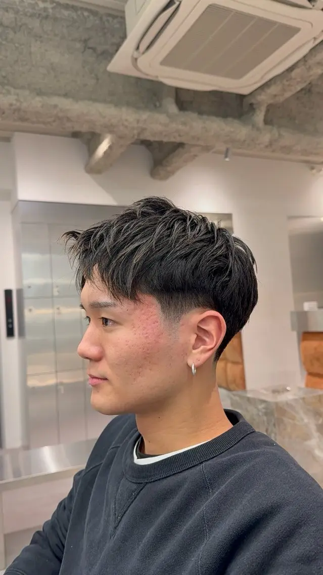 ショート メンズ フェードカット メンズショート スパイキーショート ショートヘア メンズ特化/フェード /パーマ/渋谷/千尋のヘアスタイル