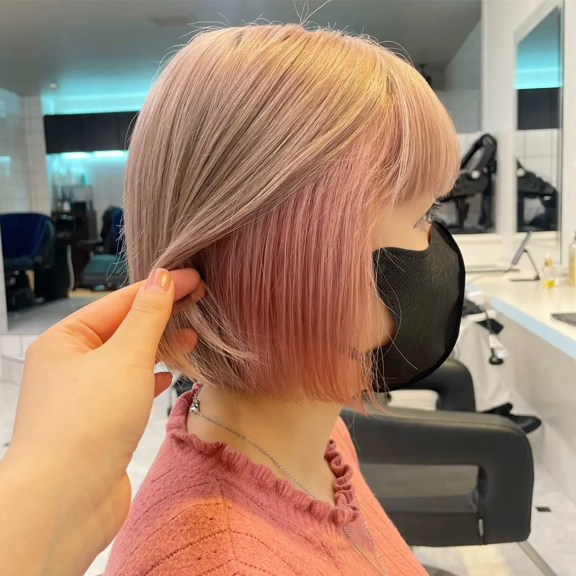 ショート カラー 【美髪矯正/絹髪】 🎀hinano🎀のヘアスタイル