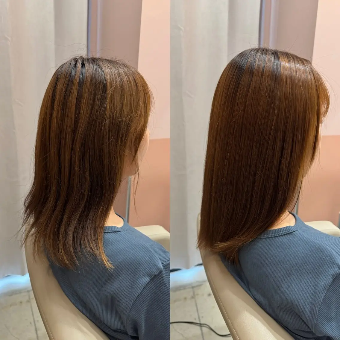 ミディアム カット 縮毛矯正 トリートメント 倉橋 涼太のヘアスタイル