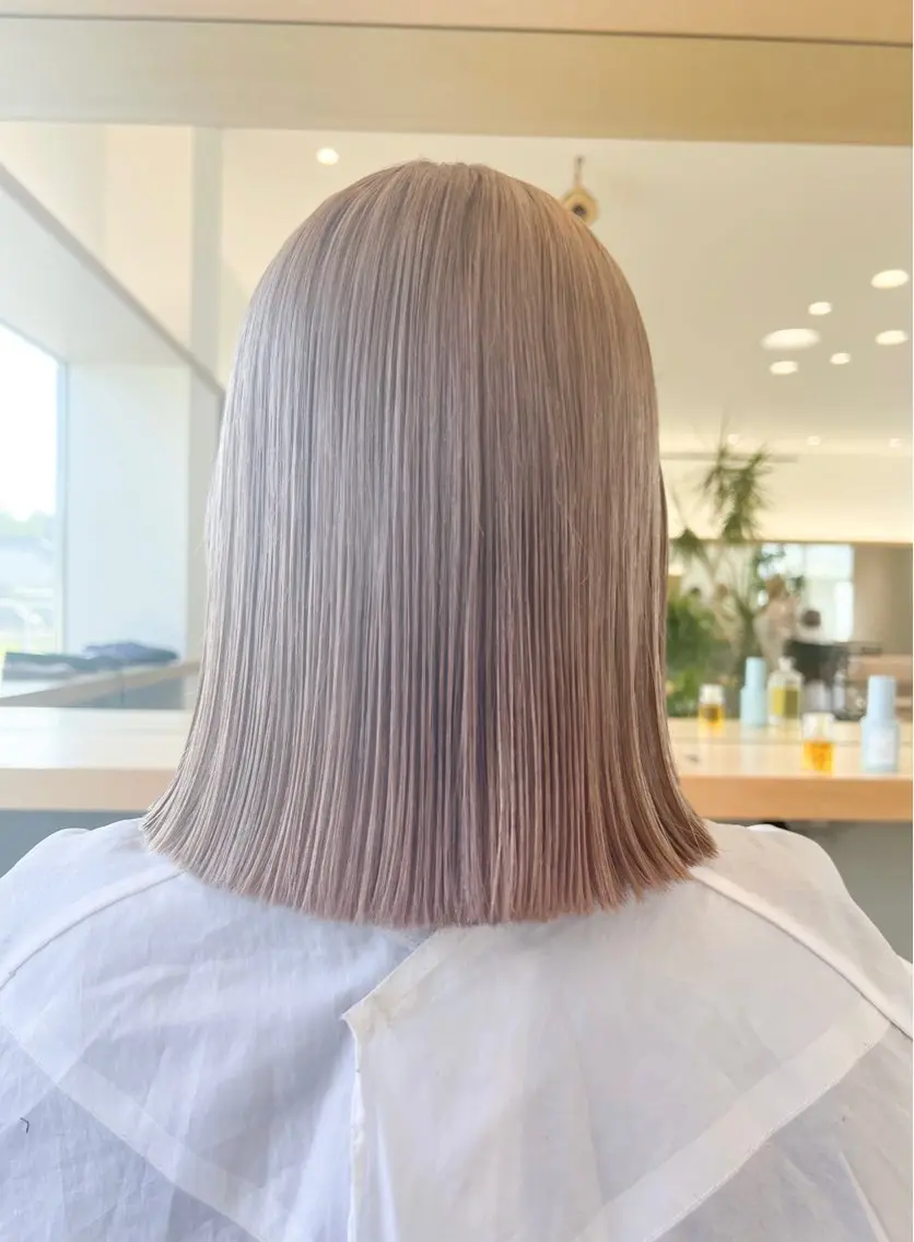 ミディアム カラー ブリーチ カット ヘアカラー トリートメント つくばUtooe's 副店長 寺沢颯のヘアスタイル