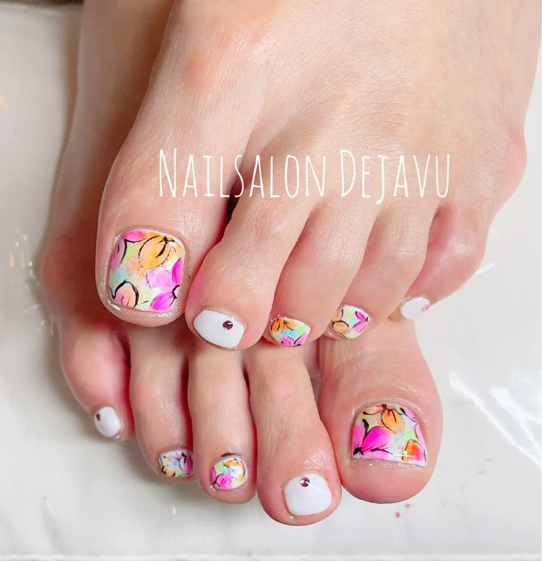 ネイル アートネイル フットネイル 持ち込み Nail salon Dejavu 🌿のネイルデザイン
