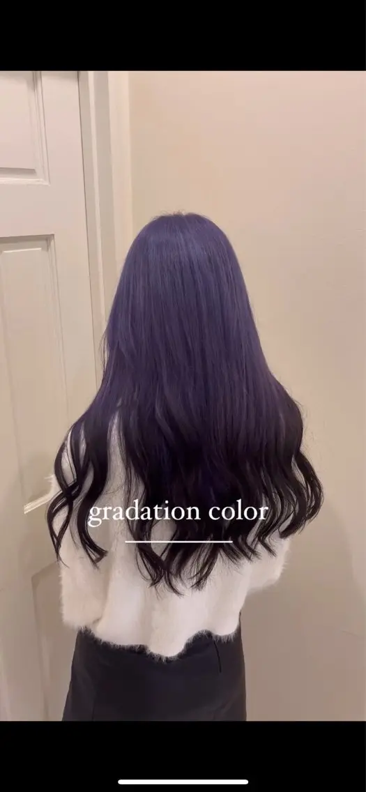 ロング カラー グラデーションカラー ヘアカラー トリートメント りく レイヤーカット ケアブリーチのヘアスタイル