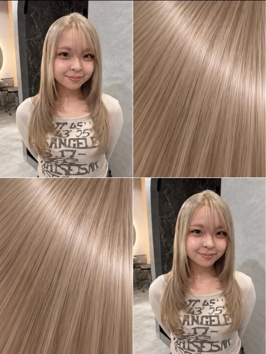ロング カラー 色落ちまで盛れる 💟まなみのヘアスタイル