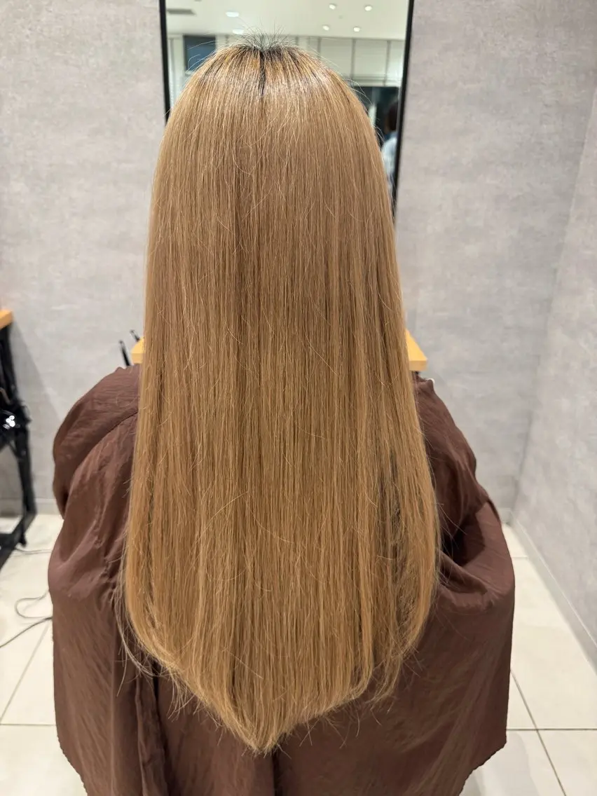 ロング 髪質改善 トリートメント ヘアカラー トリートメント 🤍SHIORI 💙EARTH二俣川のヘアスタイル
