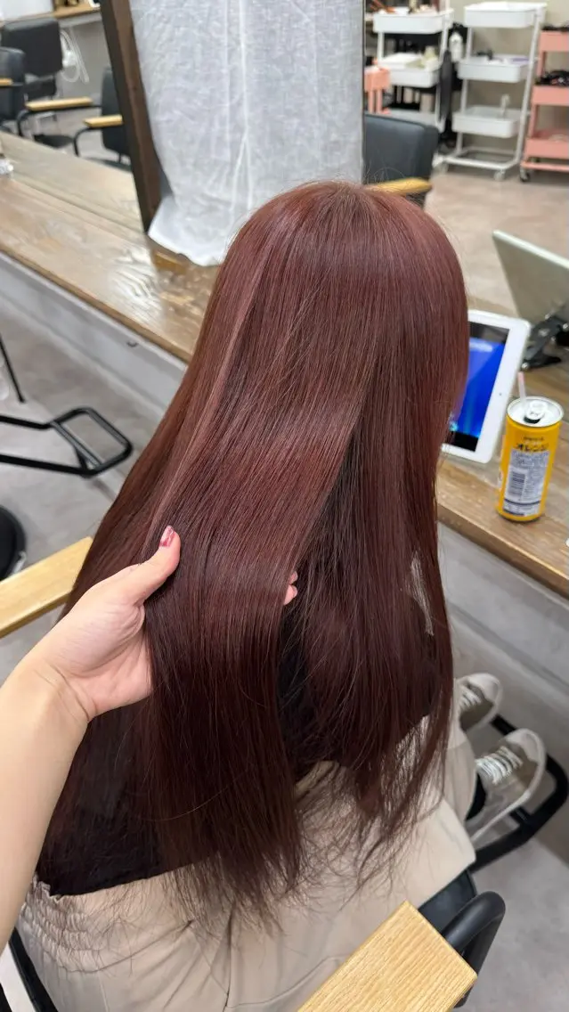 ロング ヘアカラー トリートメント shio ハイトーン 💗【福岡天神】のヘアスタイル