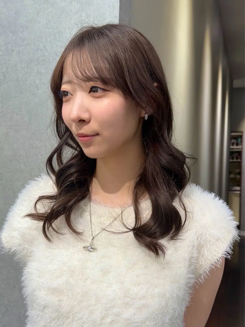 セミロング カラー Daisy🎀【福岡 美容室】chiakiのヘアスタイル