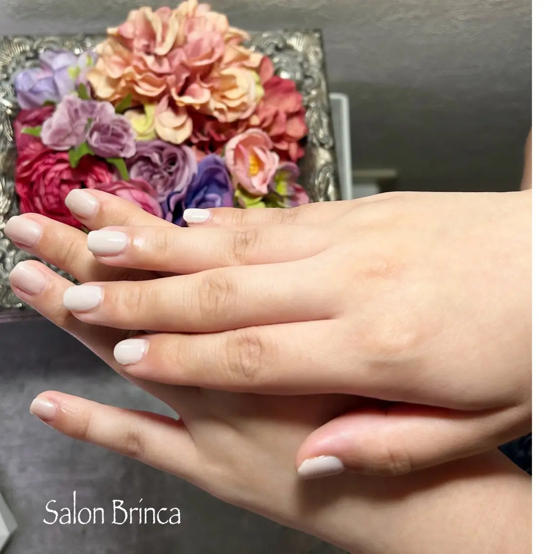 ネイル ブラウン ワンカラーネイル Salon Brinca 中村のネイルデザイン