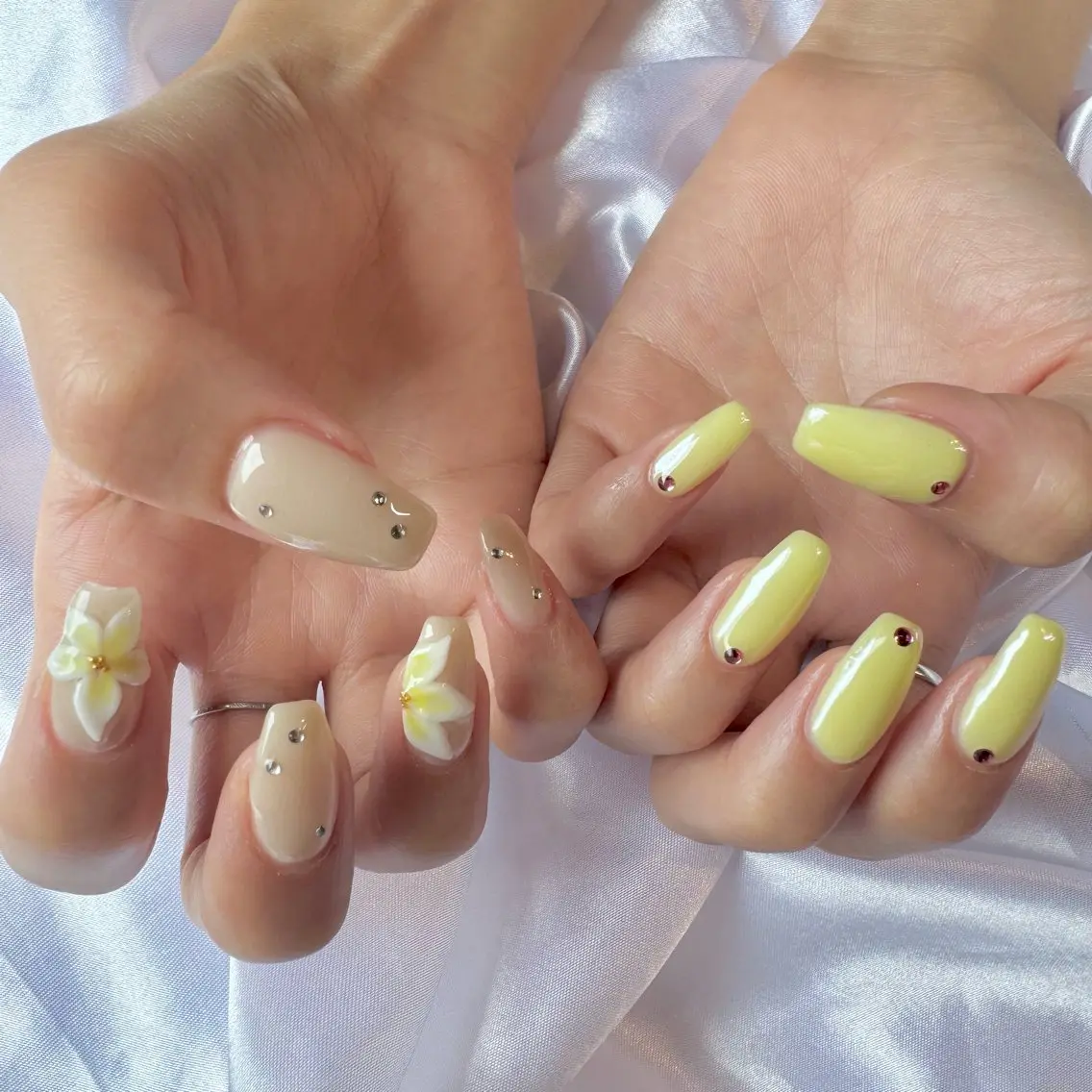 ネイル 夏ネイル ハンドネイル nail salon e'mu💐のネイルデザイン