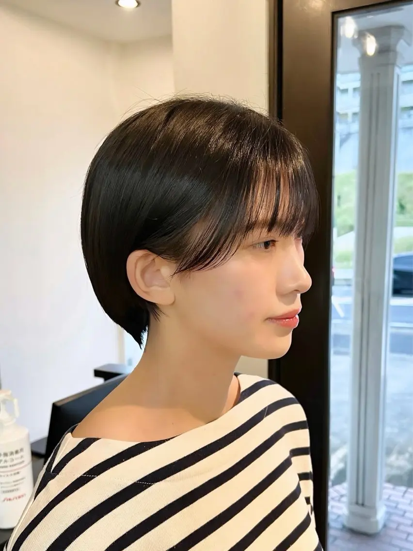 ショート 丸みショート 顔周りカット ショートヘア Suzu ／ VISEOのヘアスタイル