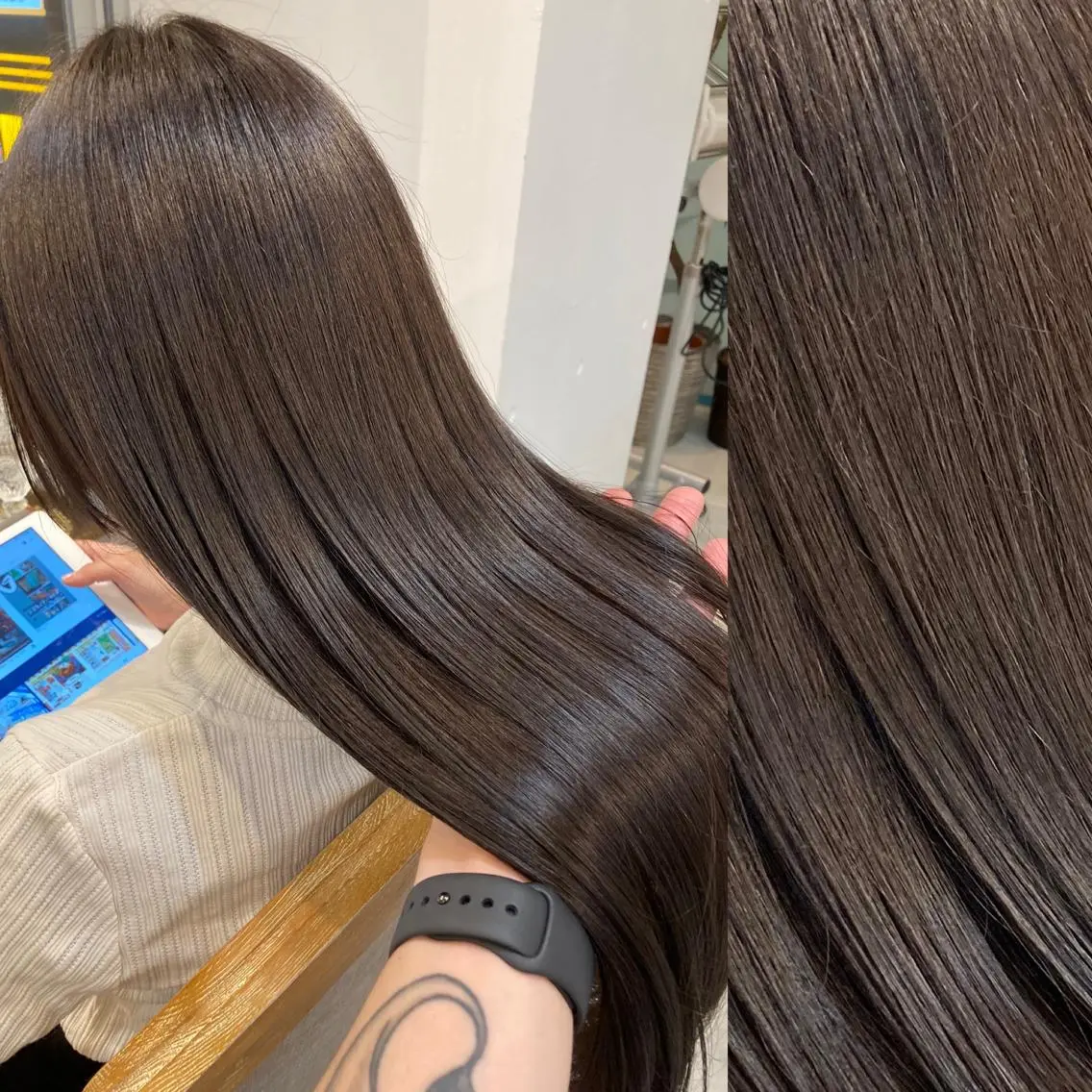 セミロング カラー ボブ& 髪質改善FUMIYAのヘアスタイル