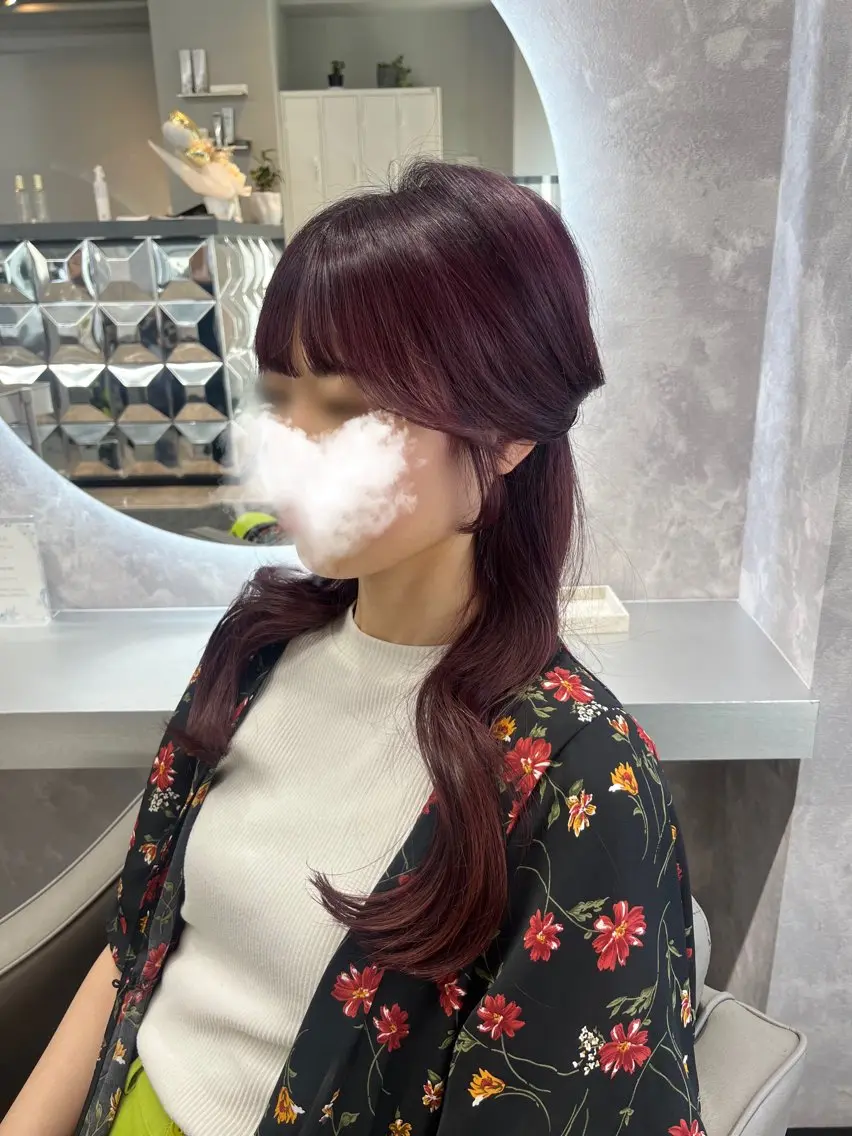ロング カラー カット ヘアカラー 🇰🇷jisoo -ジス-🇰🇷のヘアスタイル