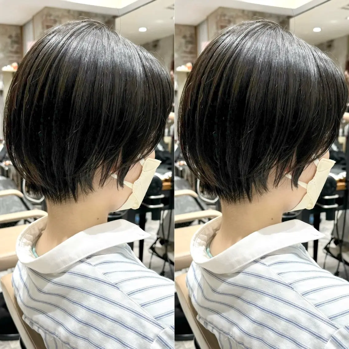 ショート カラー カット ヘアカラー トリートメント 💍新宿ショート 💍岩田莉奈のヘアスタイル